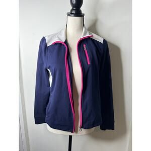 Vintage L-RL Active Ralph Lauren Womens Light Fitted Style Jacket Navy L large